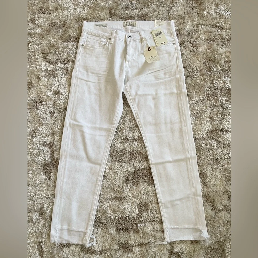 NWT Lucky Brand Womens White Sienna Slim Boyfriend Skinny Jeans Size 8 Waist 29